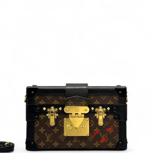 Louis Vuitton Petite Malle Monogram Brown Black