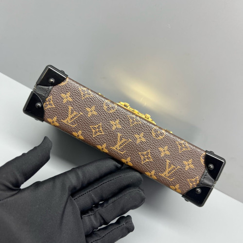 Louis Vuitton Petite Malle Monogram Brown Black
