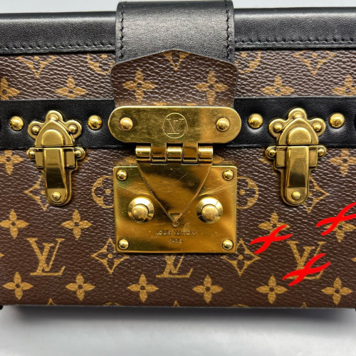Louis Vuitton Petite Malle Monogram Brown Black