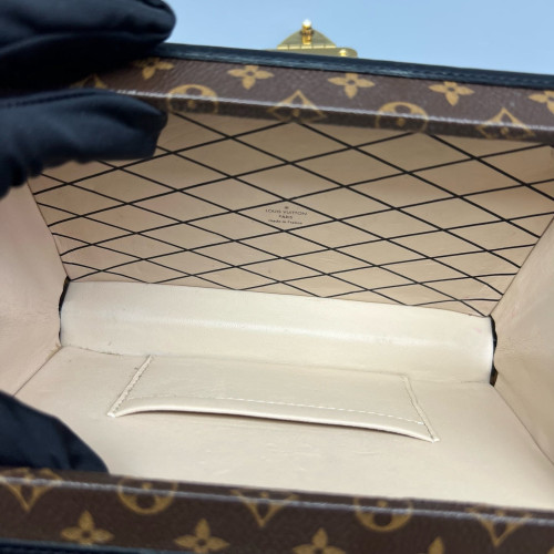 Louis Vuitton Petite Malle Monogram Brown Black