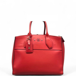 Louis Vuitton City Steamer MM Calfskin Red