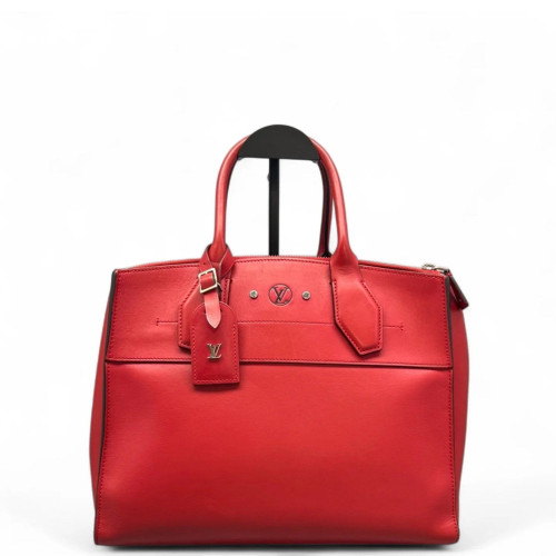 Louis Vuitton City Steamer MM Calfskin Red Louis Vuitton City Steamer MM Calfskin Red