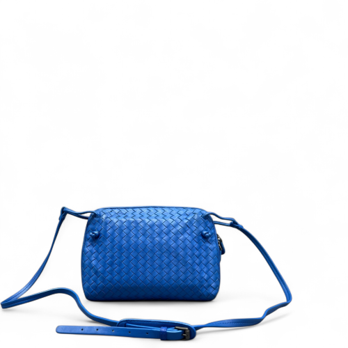 Bottega Veneta Nodini Crossbody Messenger Lambskin Intrecciato Nappa Blue