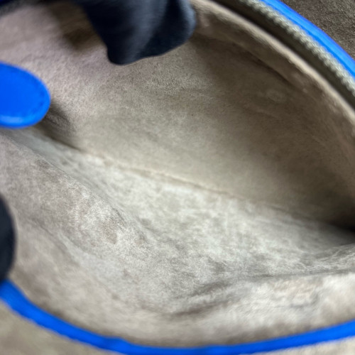 Bottega Veneta Nodini Crossbody Messenger Lambskin Intrecciato Nappa Blue
