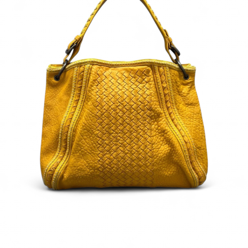 Bottega Veneta Tote Bag Lambskin Intrecciato Nappa Calfskin Yellow