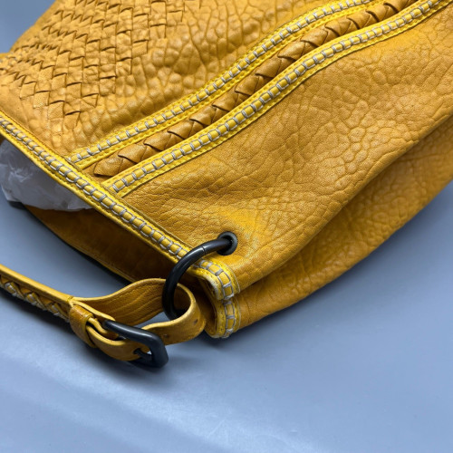 Bottega Veneta Tote Bag Lambskin Intrecciato Nappa Calfskin Yellow