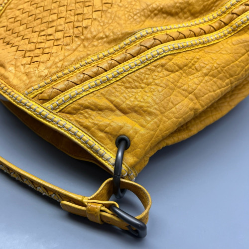 Bottega Veneta Tote Bag Lambskin Intrecciato Nappa Calfskin Yellow