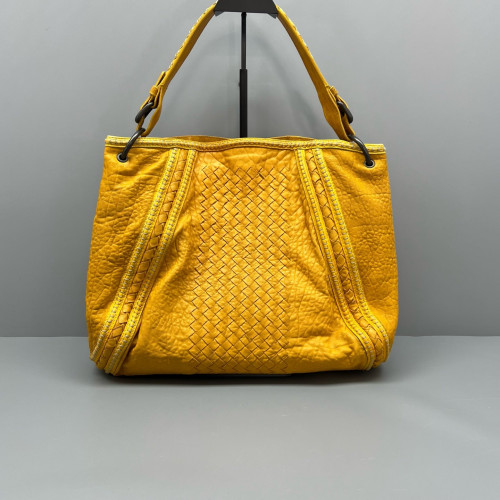 Bottega Veneta Tote Bag Lambskin Intrecciato Nappa Calfskin Yellow