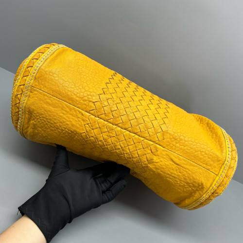 Bottega Veneta Tote Bag Lambskin Intrecciato Nappa Calfskin Yellow