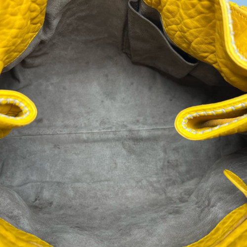 Bottega Veneta Tote Bag Lambskin Intrecciato Nappa Calfskin Yellow