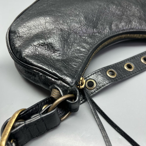 Balenciaga Le Cagole Xs Arena Lambskin Black
