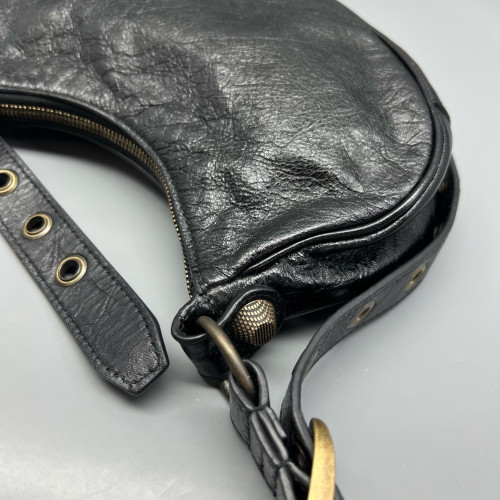Balenciaga Le Cagole Xs Arena Lambskin Black
