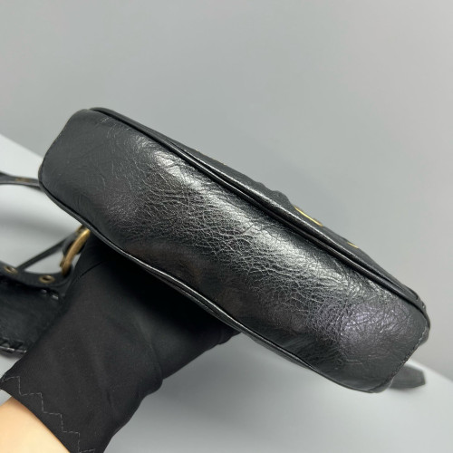 Balenciaga Le Cagole Xs Arena Lambskin Black