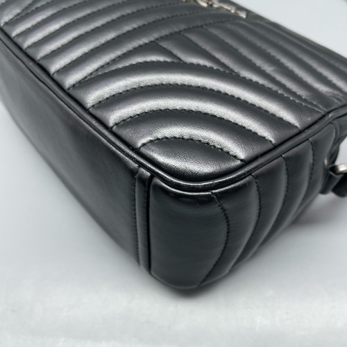 Prada Diagramme Camera Calfskin Black