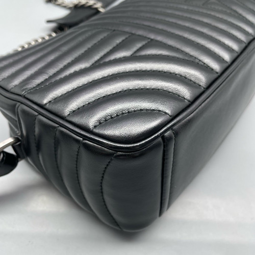 Prada Diagramme Camera Calfskin Black