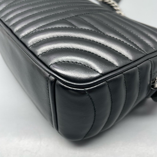 Prada Diagramme Camera Calfskin Black