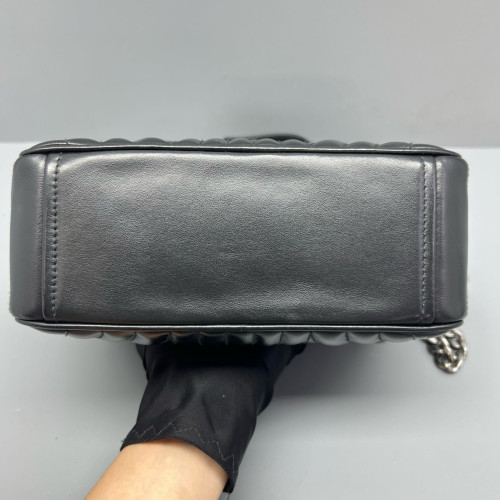 Prada Diagramme Camera Calfskin Black