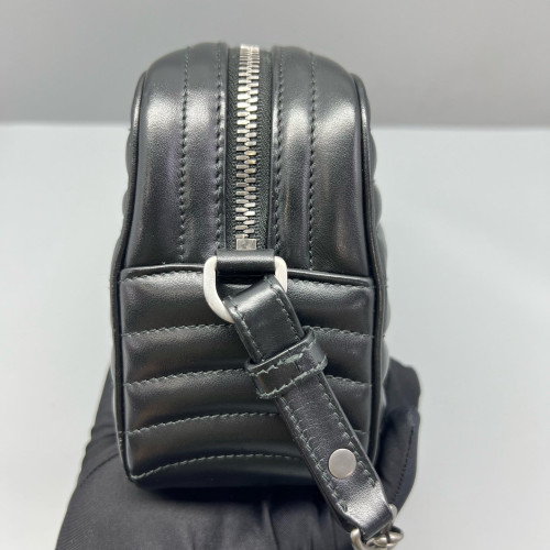 Prada Diagramme Camera Calfskin Black