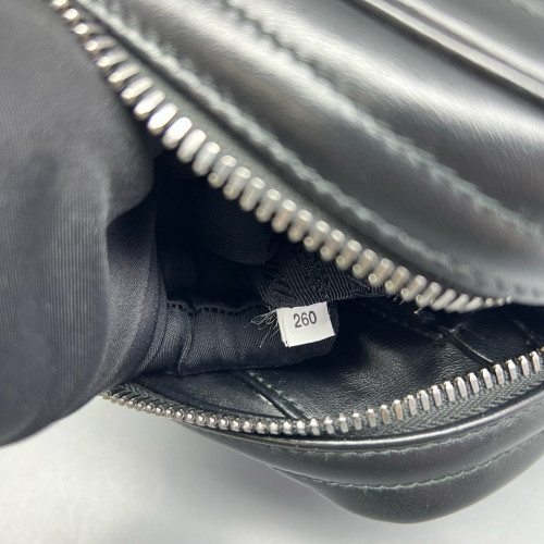 Prada Diagramme Camera Calfskin Black