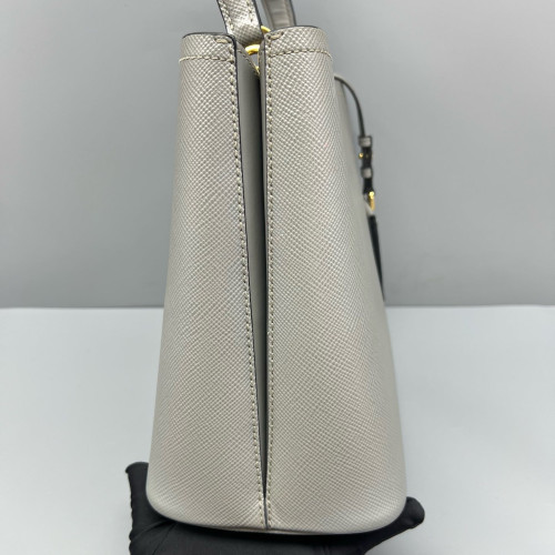 Prada Bucket Saffiano Calfskin Grey