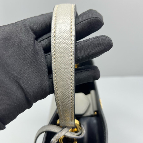Prada Bucket Saffiano Calfskin Grey