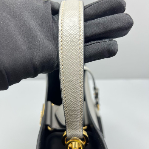 Prada Bucket Saffiano Calfskin Grey