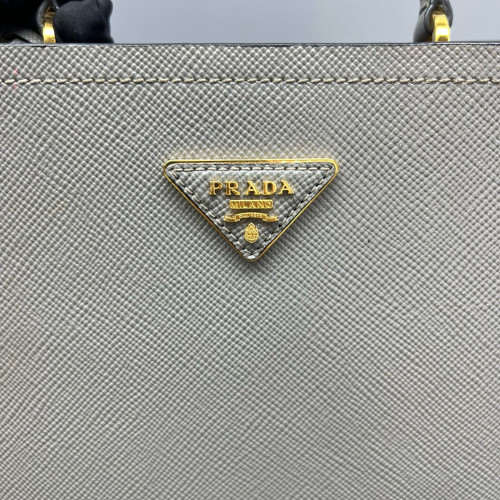 Prada Bucket Saffiano Calfskin Grey