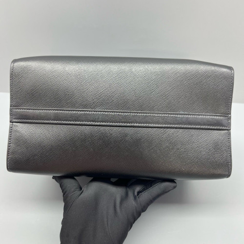 Prada Handbag Saffiano Calfskin Black