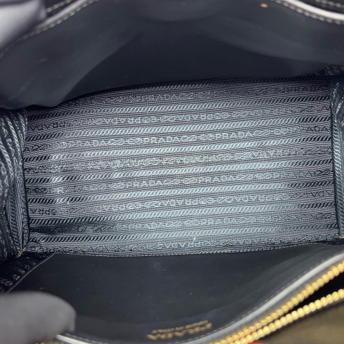 Prada Handbag Saffiano Calfskin Black