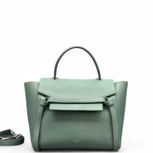 Celine Micro Belt Bag Grained Calfskin Light Green