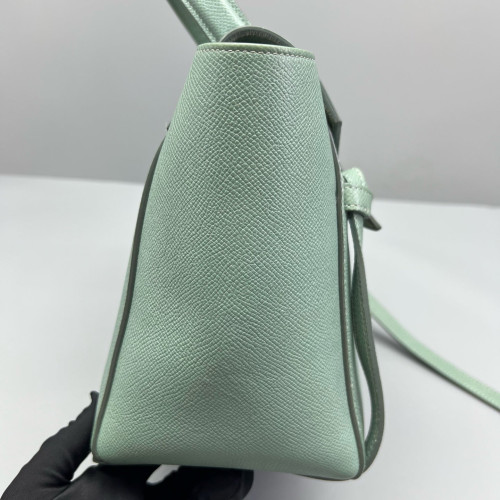 Celine Micro Belt Bag Grained Calfskin Light Green