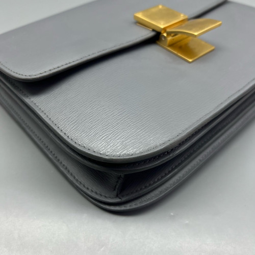 Celine Medium Classic Box Smooth Calfskin Grey