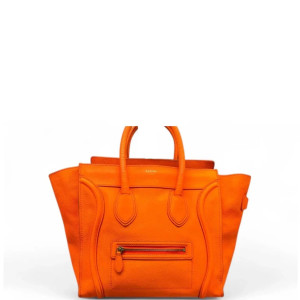 Celine Medium Luggage Phantom Calfskin Orange
