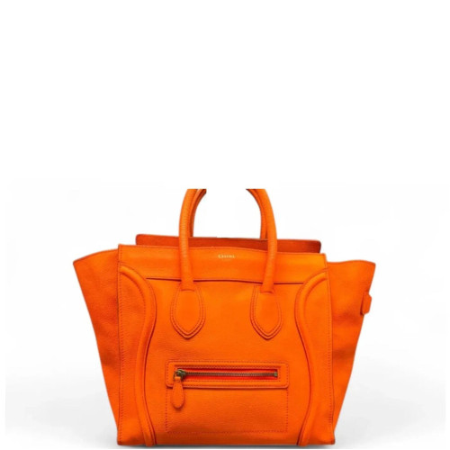 Celine Medium Luggage Phantom Calfskin Orange