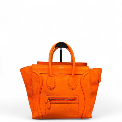 Celine Medium Luggage Phantom Calfskin Orange