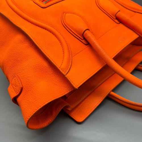 Celine Medium Luggage Phantom Calfskin Orange