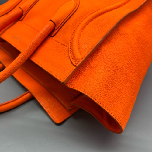Celine Medium Luggage Phantom Calfskin Orange