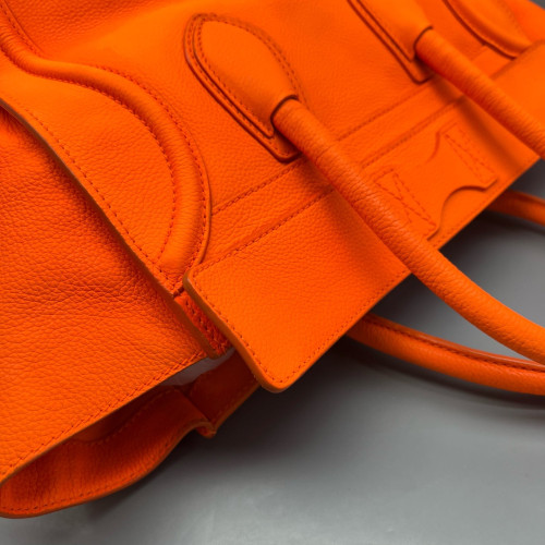Celine Medium Luggage Phantom Calfskin Orange