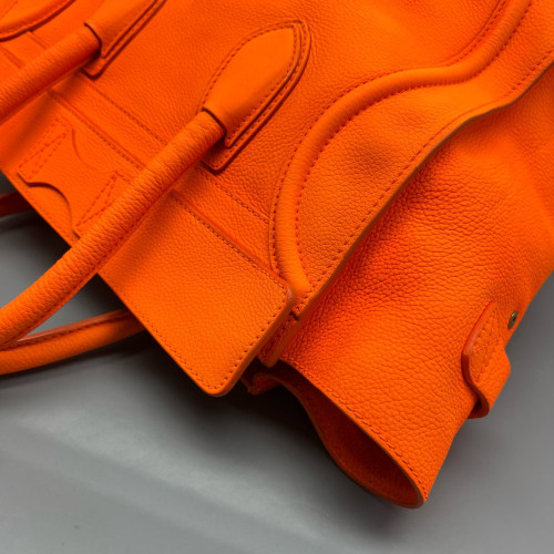 Celine Medium Luggage Phantom Calfskin Orange