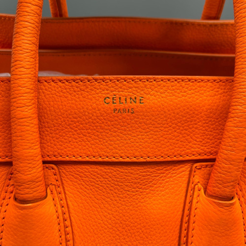 Celine Medium Luggage Phantom Calfskin Orange