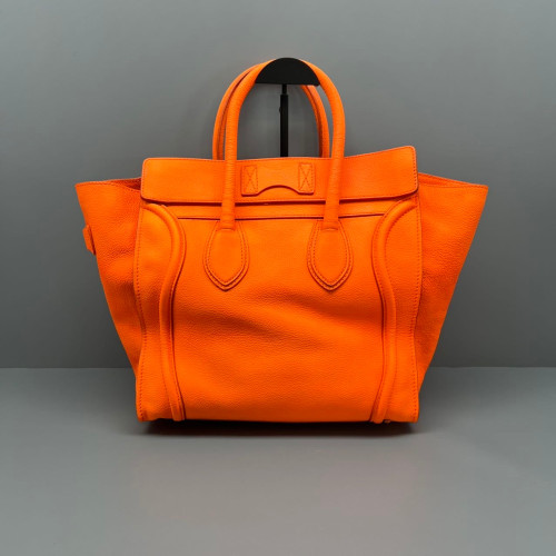 Celine Medium Luggage Phantom Calfskin Orange