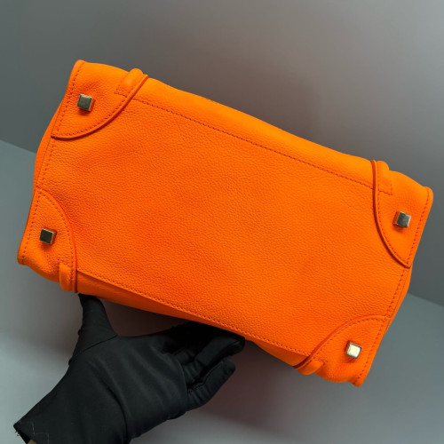 Celine Medium Luggage Phantom Calfskin Orange