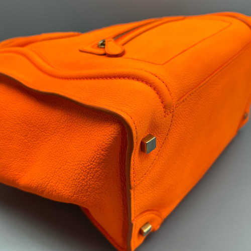 Celine Medium Luggage Phantom Calfskin Orange