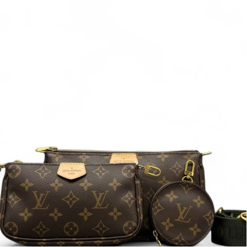 Louis Vuitton Multi Pochette Accessories Monogram Brown Green