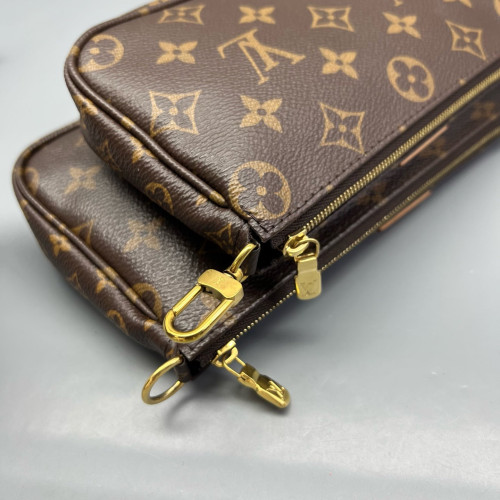Louis Vuitton Multi Pochette Accessories Monogram Brown Green