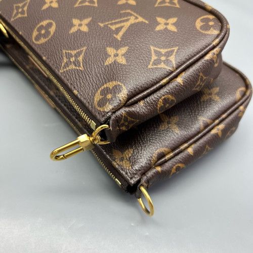 Louis Vuitton Multi Pochette Accessories Monogram Brown Green