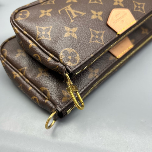 Louis Vuitton Multi Pochette Accessories Monogram Brown Green