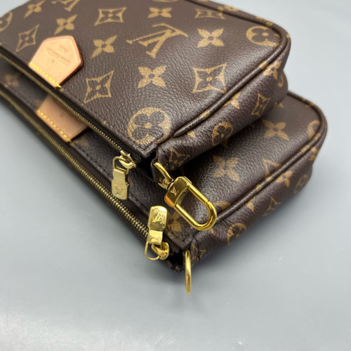Louis Vuitton Multi Pochette Accessories Monogram Brown Green