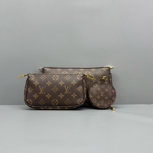 Louis Vuitton Multi Pochette Accessories Monogram Brown Green