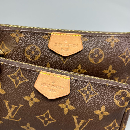 Louis Vuitton Multi Pochette Accessories Monogram Brown Green